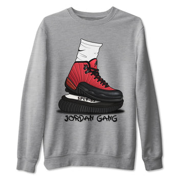 Jordan 12 Reverse Flu Game Sneaker Match Tees Jordan Gang Sneaker Tees Jordan 12 Reverse Flu Game Sneaker Release Tees Unisex Shirts