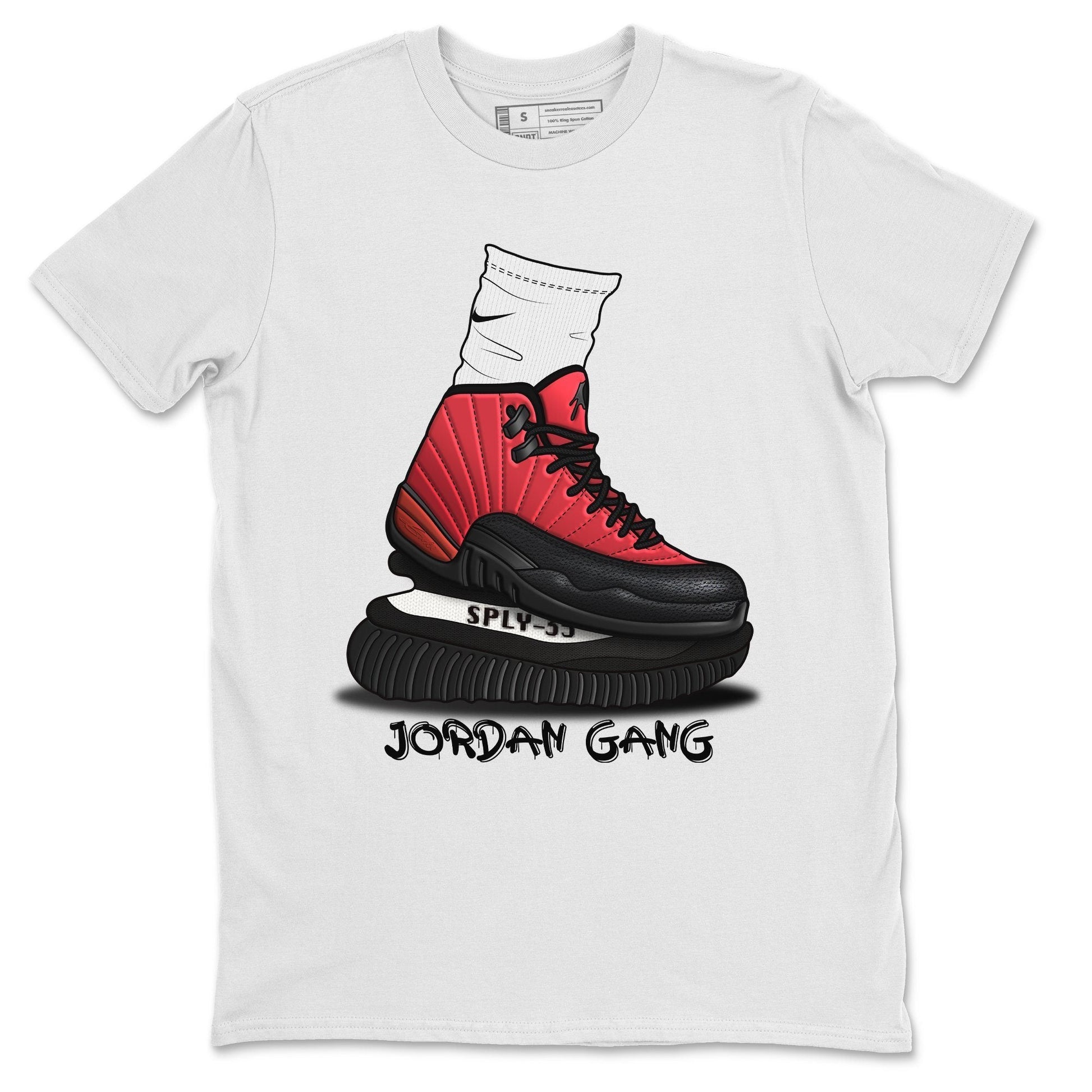 Jordan 12 Reverse Flu Game Sneaker Match Tees Jordan Gang Sneaker Tees Jordan 12 Reverse Flu Game Sneaker Release Tees Unisex Shirts
