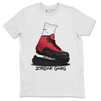 Jordan 12 Reverse Flu Game Sneaker Match Tees Jordan Gang Sneaker Tees Jordan 12 Reverse Flu Game Sneaker Release Tees Unisex Shirts