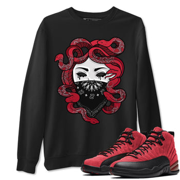 Jordan 12 Reverse Flu Game Sneaker Match Tees Medusa Sneaker Tees Jordan 12 Reverse Flu Game Sneaker Release Tees Unisex Shirts
