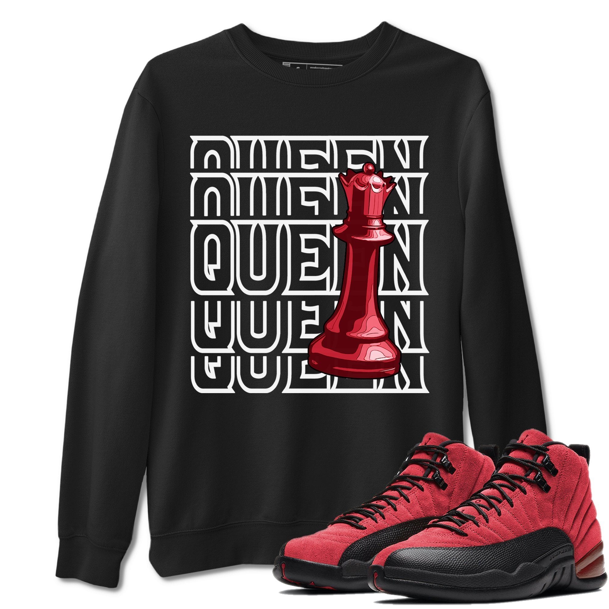 Jordan 12 Reverse Flu Game Sneaker Match Tees Queen Sneaker Tees Jordan 12 Reverse Flu Game Sneaker Release Tees Unisex Shirts