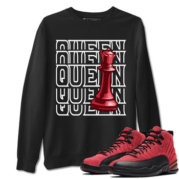 Jordan 12 Reverse Flu Game Sneaker Match Tees Queen Sneaker Tees Jordan 12 Reverse Flu Game Sneaker Release Tees Unisex Shirts