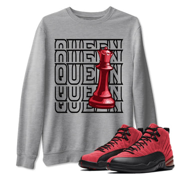 Jordan 12 Reverse Flu Game Sneaker Match Tees Queen Sneaker Tees Jordan 12 Reverse Flu Game Sneaker Release Tees Unisex Shirts