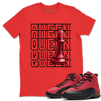 Jordan 12 Reverse Flu Game Sneaker Match Tees Queen Sneaker Tees Jordan 12 Reverse Flu Game Sneaker Release Tees Unisex Shirts
