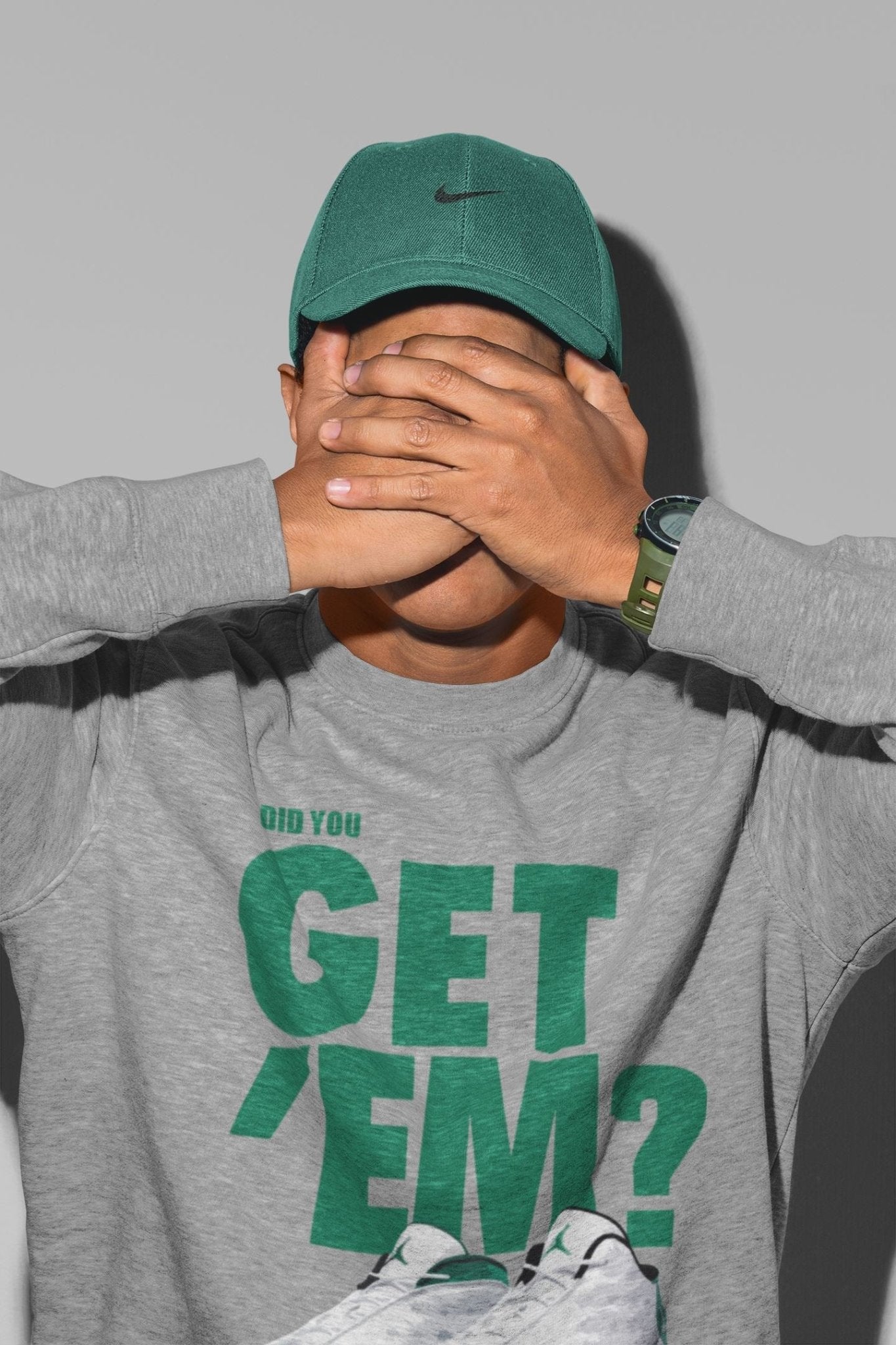 Jordan 13 Lucky Green Sneaker Match Tees Did You Get Em SNRT Sneaker Tees Jordan 13 Lucky Green SNRT Sneaker Release Tees Unisex Shirts