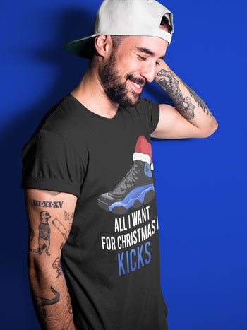 Jordan 13 Hyper Royal Sneaker Match Tees All i Want For Christmas is Kicks Sneaker Tees Jordan 13 Hyper Royal Sneaker Release Tees Unisex Shirts