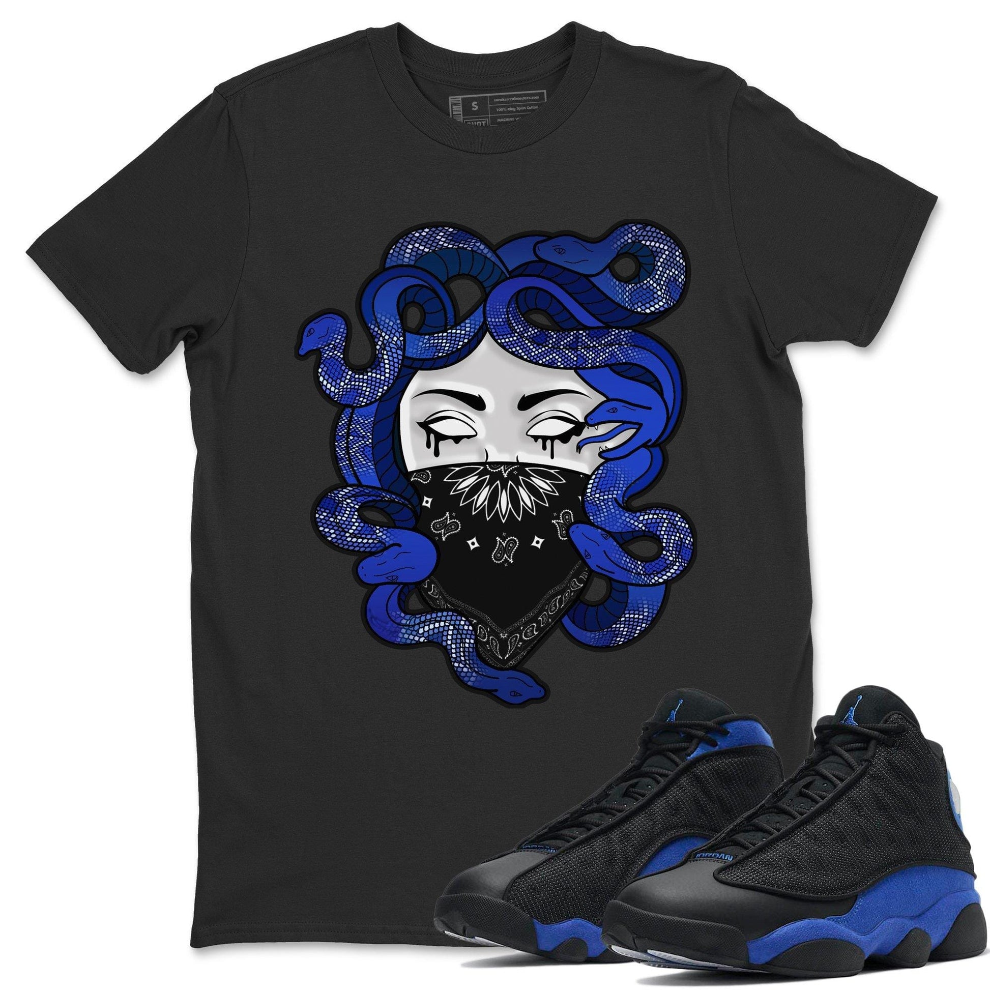 Jordan 13 Hyper Royal Sneaker Match Tees Medusa Sneaker Tees Jordan 13 Hyper Royal Sneaker Release Tees Unisex Shirts