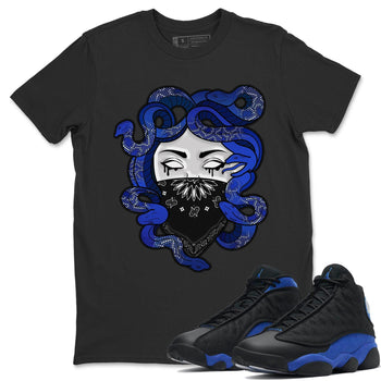 Jordan 13 Hyper Royal Sneaker Match Tees Medusa Sneaker Tees Jordan 13 Hyper Royal Sneaker Release Tees Unisex Shirts