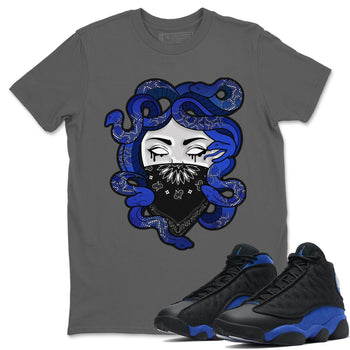 Jordan 13 Hyper Royal Sneaker Match Tees Medusa Sneaker Tees Jordan 13 Hyper Royal Sneaker Release Tees Unisex Shirts