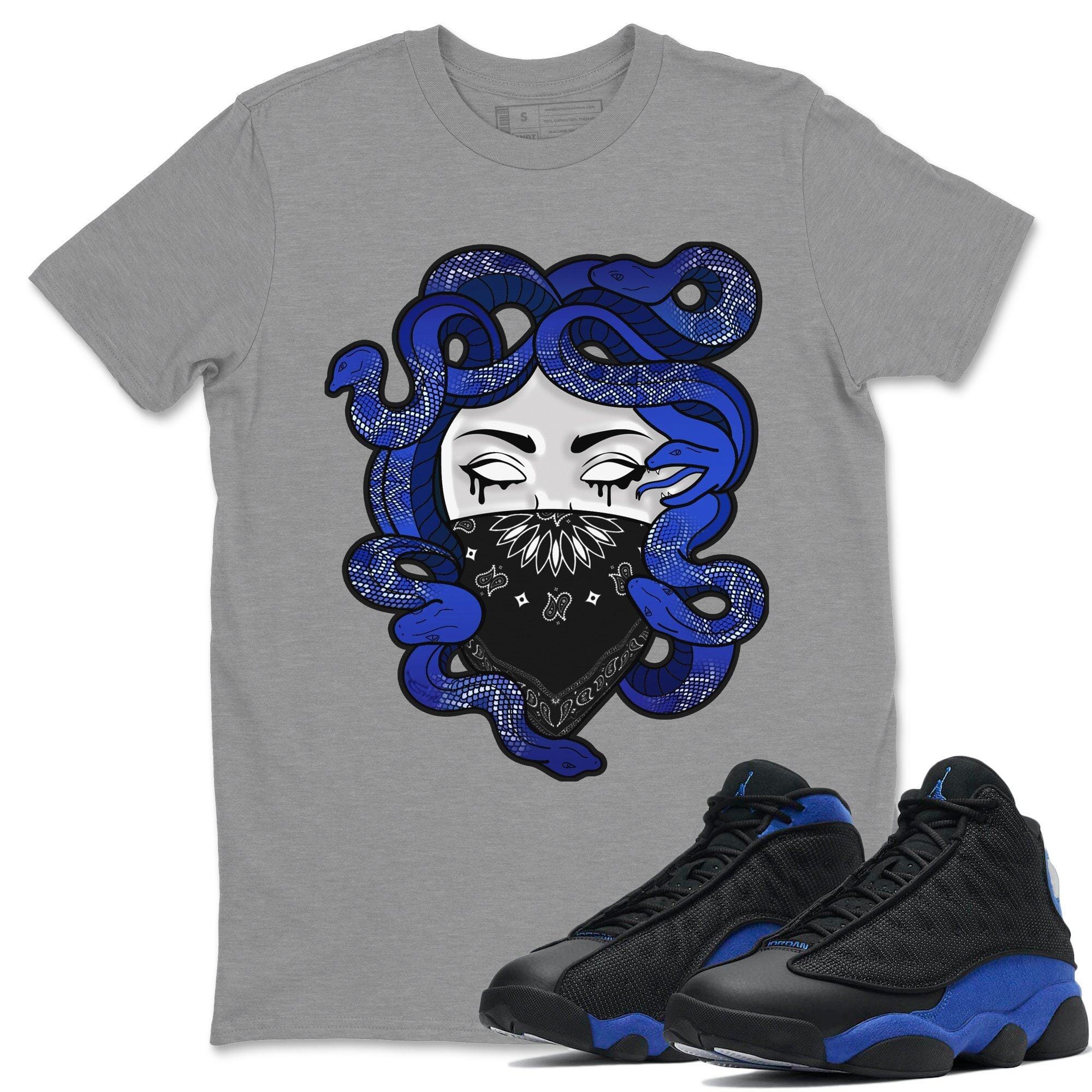 Jordan 13 Hyper Royal Sneaker Match Tees Medusa Sneaker Tees Jordan 13 Hyper Royal Sneaker Release Tees Unisex Shirts