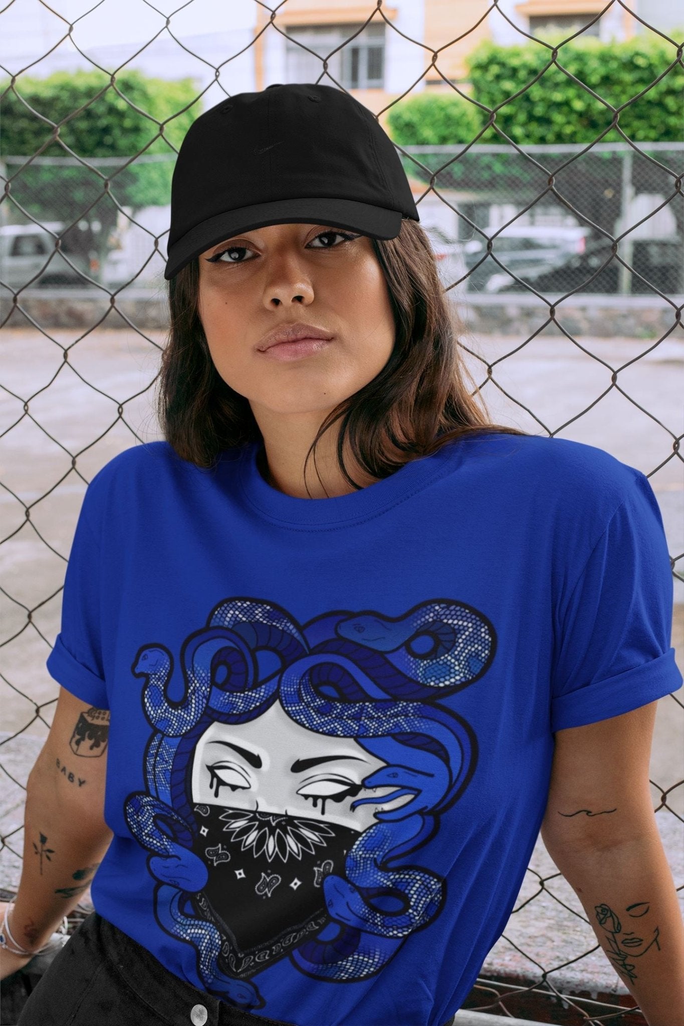 Jordan 13 Hyper Royal Sneaker Match Tees Medusa Sneaker Tees Jordan 13 Hyper Royal Sneaker Release Tees Unisex Shirts