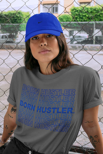 Jordan 13 Hyper Royal Sneaker Match Tees Born Hustler Sneaker Tees Jordan 13 Hyper Royal Sneaker Release Tees Unisex Shirts