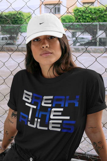 Jordan 13 Hyper Royal Sneaker Match Tees Break The Rules Sneaker Tees Jordan 13 Hyper Royal Sneaker Release Tees Unisex Shirts