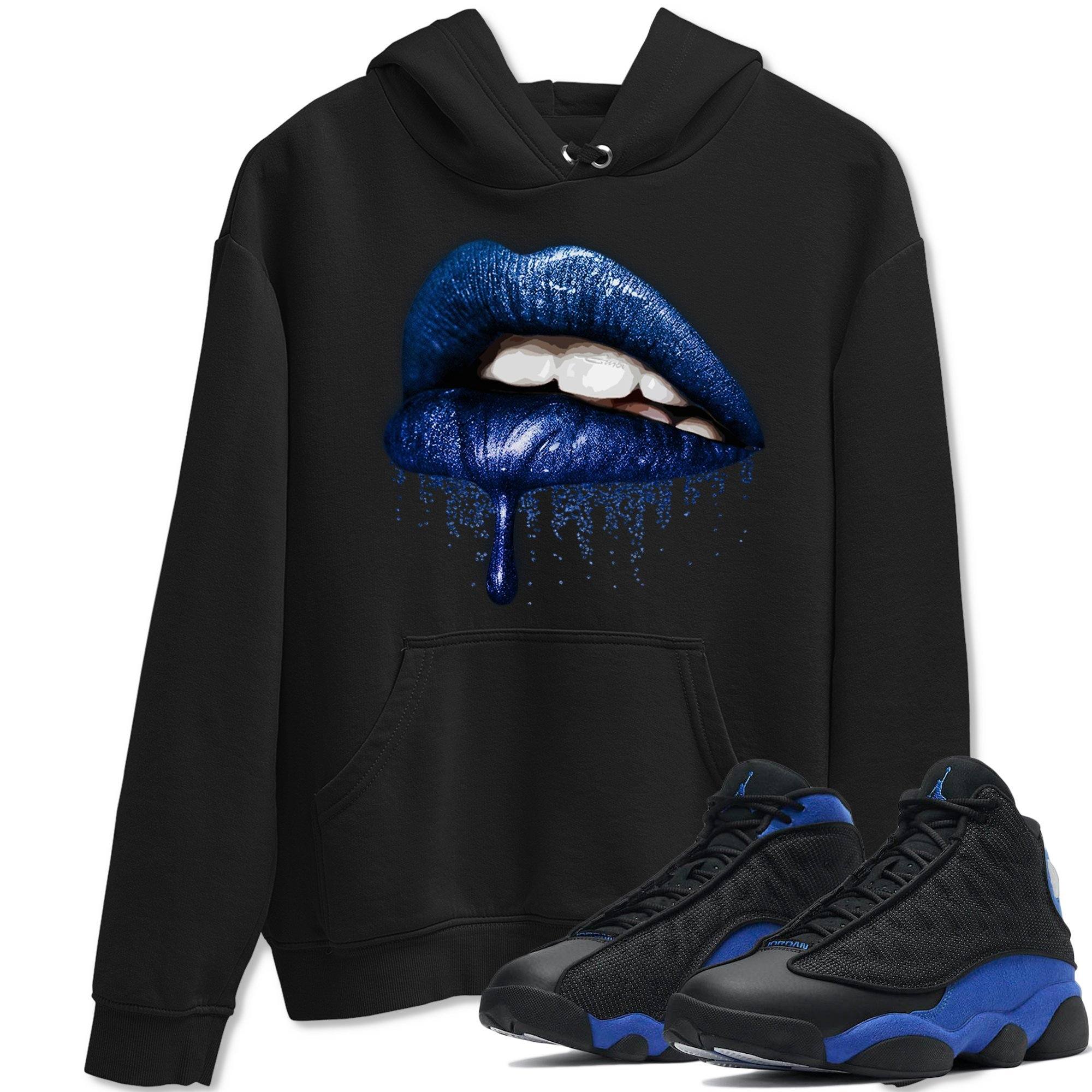 Dripping Lips Unisex Tops Air Jordan 13 Hyper Royal SNRT Sneaker T shirts