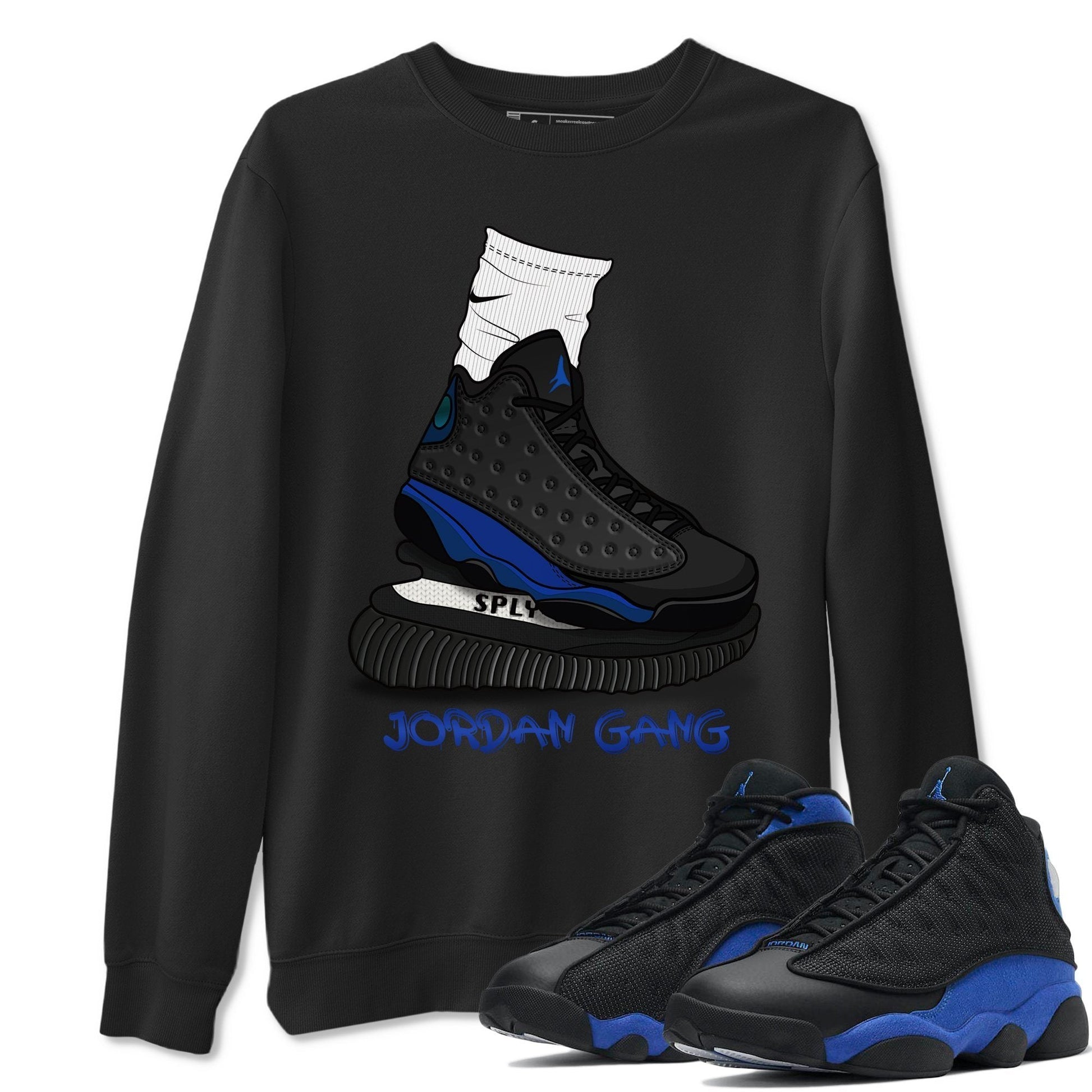 Jordan 13 Hyper Royal Sneaker Match Tees Jordan Gang Sneaker Tees Jordan 13 Hyper Royal Sneaker Release Tees Unisex Shirts