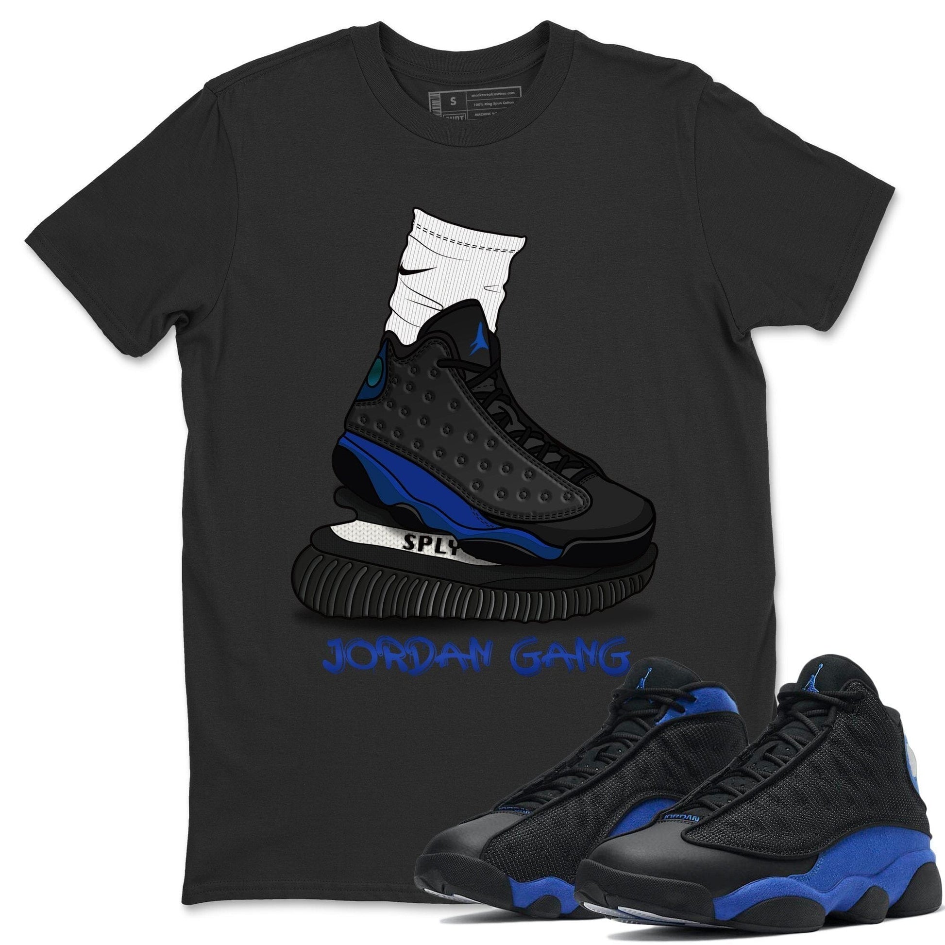Jordan 13 Hyper Royal Sneaker Match Tees Jordan Gang Sneaker Tees Jordan 13 Hyper Royal Sneaker Release Tees Unisex Shirts