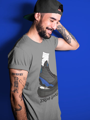 Jordan 13 Hyper Royal Sneaker Match Tees Jordan Gang Sneaker Tees Jordan 13 Hyper Royal Sneaker Release Tees Unisex Shirts