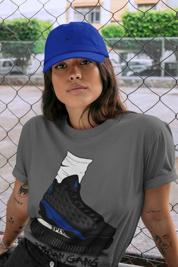 Jordan 13 Hyper Royal Sneaker Match Tees Jordan Gang Sneaker Tees Jordan 13 Hyper Royal Sneaker Release Tees Unisex Shirts