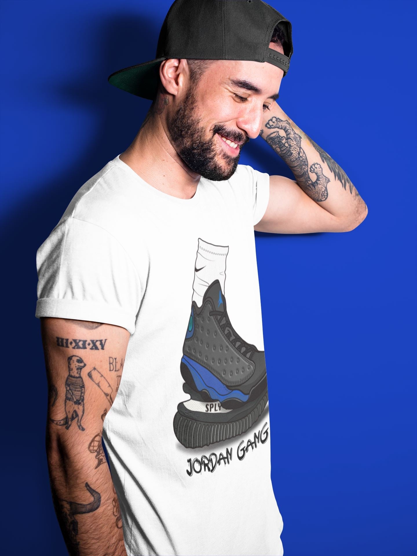 Jordan 13 Hyper Royal Sneaker Match Tees Jordan Gang Sneaker Tees Jordan 13 Hyper Royal Sneaker Release Tees Unisex Shirts