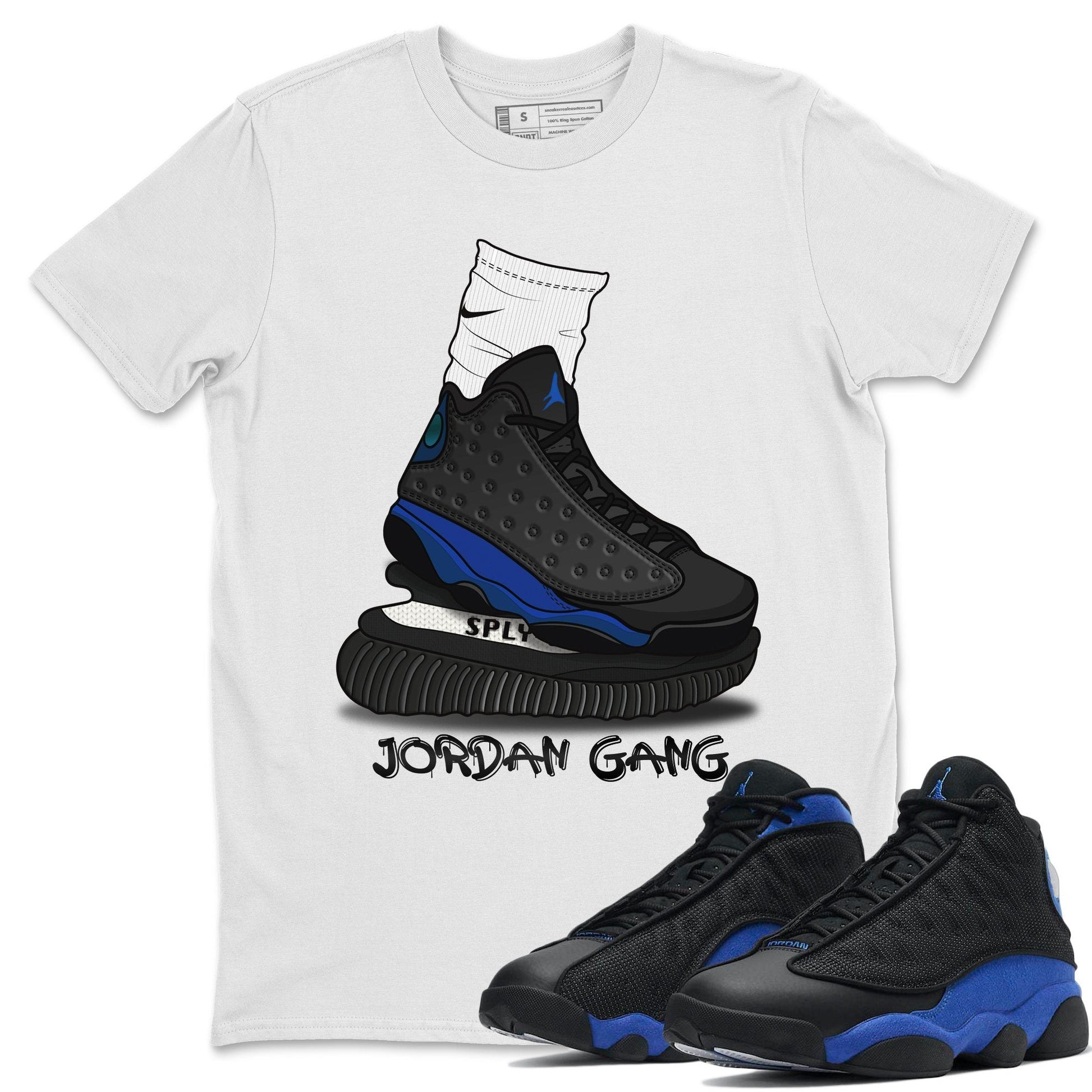 Jordan 13 Hyper Royal Sneaker Match Tees Jordan Gang Sneaker Tees Jordan 13 Hyper Royal Sneaker Release Tees Unisex Shirts