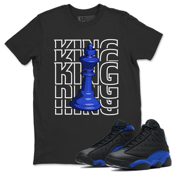 Jordan 13 Hyper Royal Sneaker Match Tees King Sneaker Tees Jordan 13 Hyper Royal Sneaker Release Tees Unisex Shirts