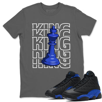 Jordan 13 Hyper Royal Sneaker Match Tees King Sneaker Tees Jordan 13 Hyper Royal Sneaker Release Tees Unisex Shirts