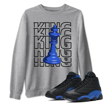 Jordan 13 Hyper Royal Sneaker Match Tees King Sneaker Tees Jordan 13 Hyper Royal Sneaker Release Tees Unisex Shirts