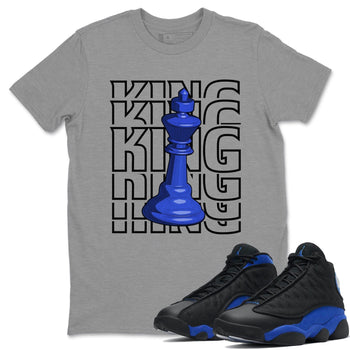 Jordan 13 Hyper Royal Sneaker Match Tees King Sneaker Tees Jordan 13 Hyper Royal Sneaker Release Tees Unisex Shirts