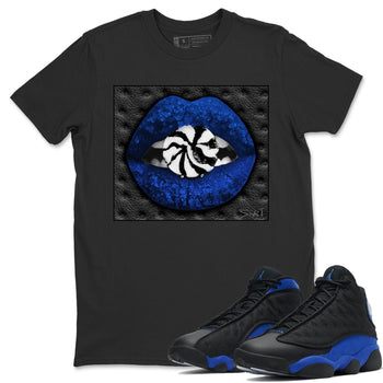 Jordan 13 Hyper Royal Sneaker Match Tees Lips Candy Sneaker Tees Jordan 13 Hyper Royal Sneaker Release Tees Unisex Shirts
