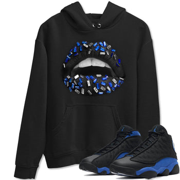 Jordan 13 Hyper Royal Sneaker Match Tees Lips Jewel Sneaker Tees Jordan 13 Hyper Royal Sneaker Release Tees Unisex Shirts