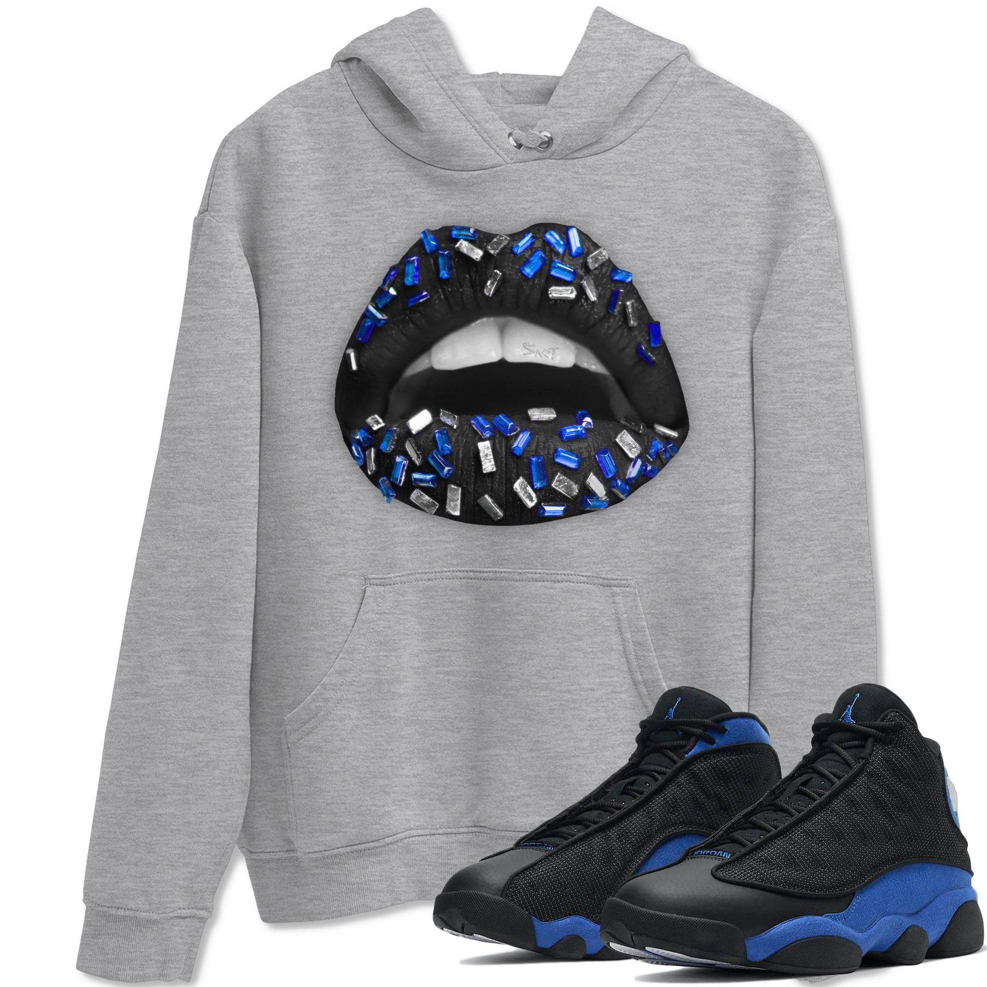 Jordan 13 Hyper Royal Sneaker Match Tees Lips Jewel Sneaker Tees Jordan 13 Hyper Royal Sneaker Release Tees Unisex Shirts