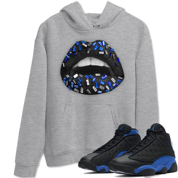 Jordan 13 Hyper Royal Sneaker Match Tees Lips Jewel Sneaker Tees Jordan 13 Hyper Royal Sneaker Release Tees Unisex Shirts