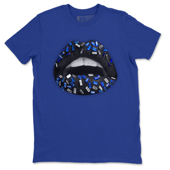 Jordan 13 Hyper Royal Sneaker Match Tees Lips Jewel Sneaker Tees Jordan 13 Hyper Royal Sneaker Release Tees Unisex Shirts