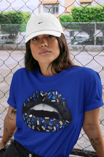 Jordan 13 Hyper Royal Sneaker Match Tees Lips Jewel Sneaker Tees Jordan 13 Hyper Royal Sneaker Release Tees Unisex Shirts