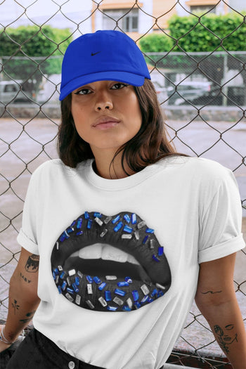 Jordan 13 Hyper Royal Sneaker Match Tees Lips Jewel Sneaker Tees Jordan 13 Hyper Royal Sneaker Release Tees Unisex Shirts