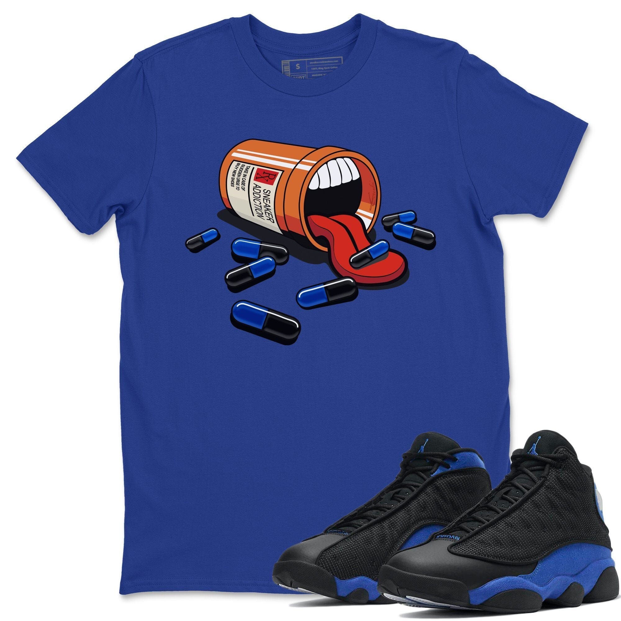 Jordan 13 Hyper Royal Sneaker Match Tees Sneaker Addiction Sneaker Tees Jordan 13 Hyper Royal Sneaker Release Tees Unisex Shirts