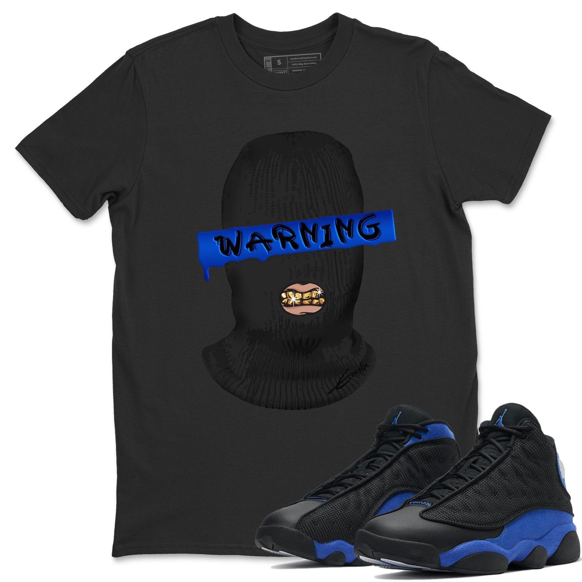 Jordan 13 Hyper Royal Sneaker Match Tees Warning Sneaker Tees Jordan 13 Hyper Royal Sneaker Release Tees Unisex Shirts