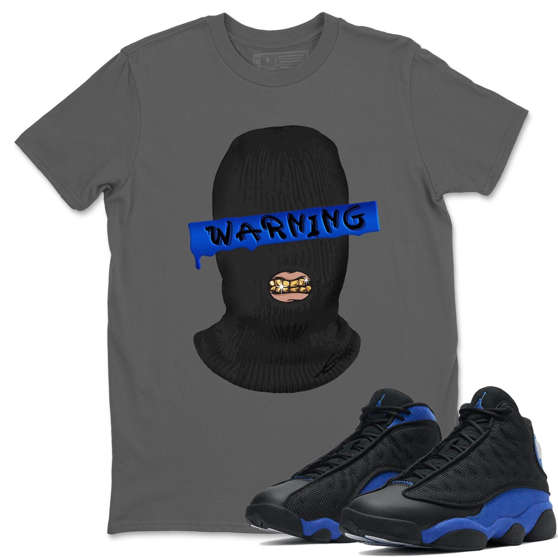 Jordan 13 Hyper Royal Sneaker Match Tees Warning Sneaker Tees Jordan 13 Hyper Royal Sneaker Release Tees Unisex Shirts