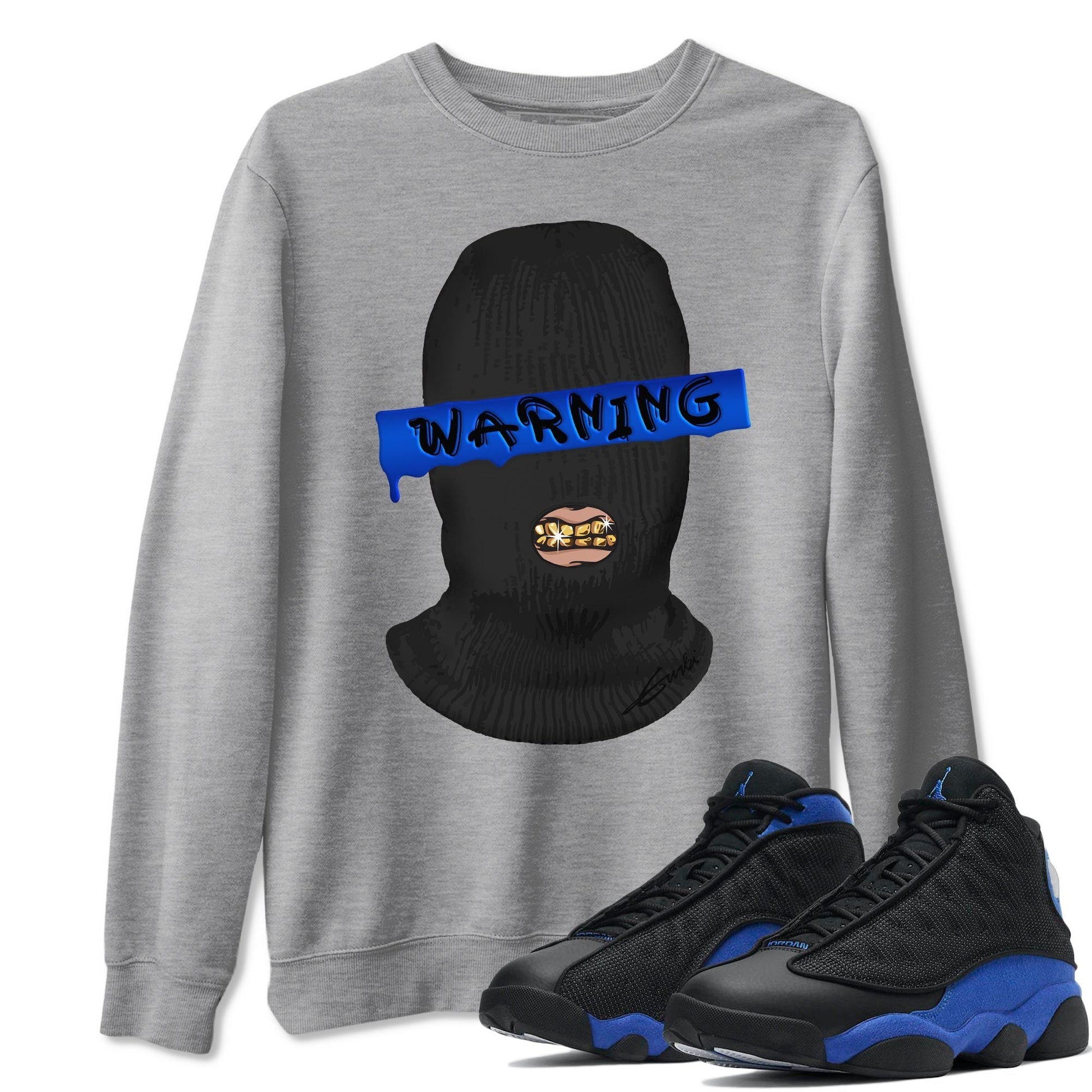 Jordan 13 Hyper Royal Sneaker Match Tees Warning Sneaker Tees Jordan 13 Hyper Royal Sneaker Release Tees Unisex Shirts