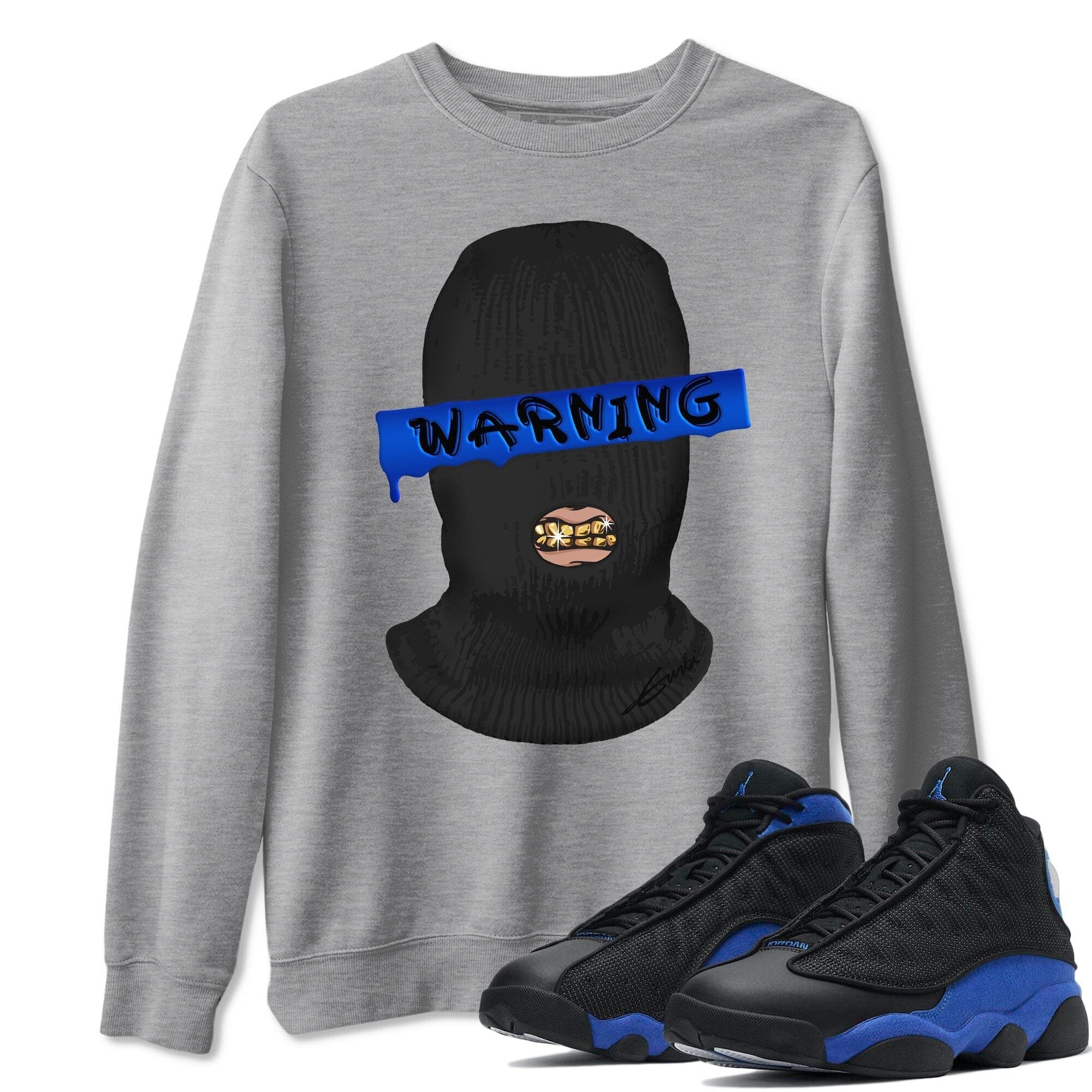 Jordan 13 Hyper Royal Sneaker Match Tees Warning Sneaker Tees Jordan 13 Hyper Royal Sneaker Release Tees Unisex Shirts