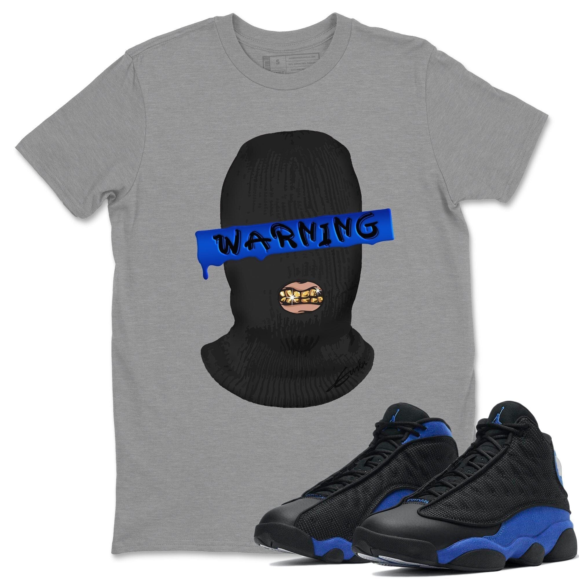Jordan 13 Hyper Royal Sneaker Match Tees Warning Sneaker Tees Jordan 13 Hyper Royal Sneaker Release Tees Unisex Shirts
