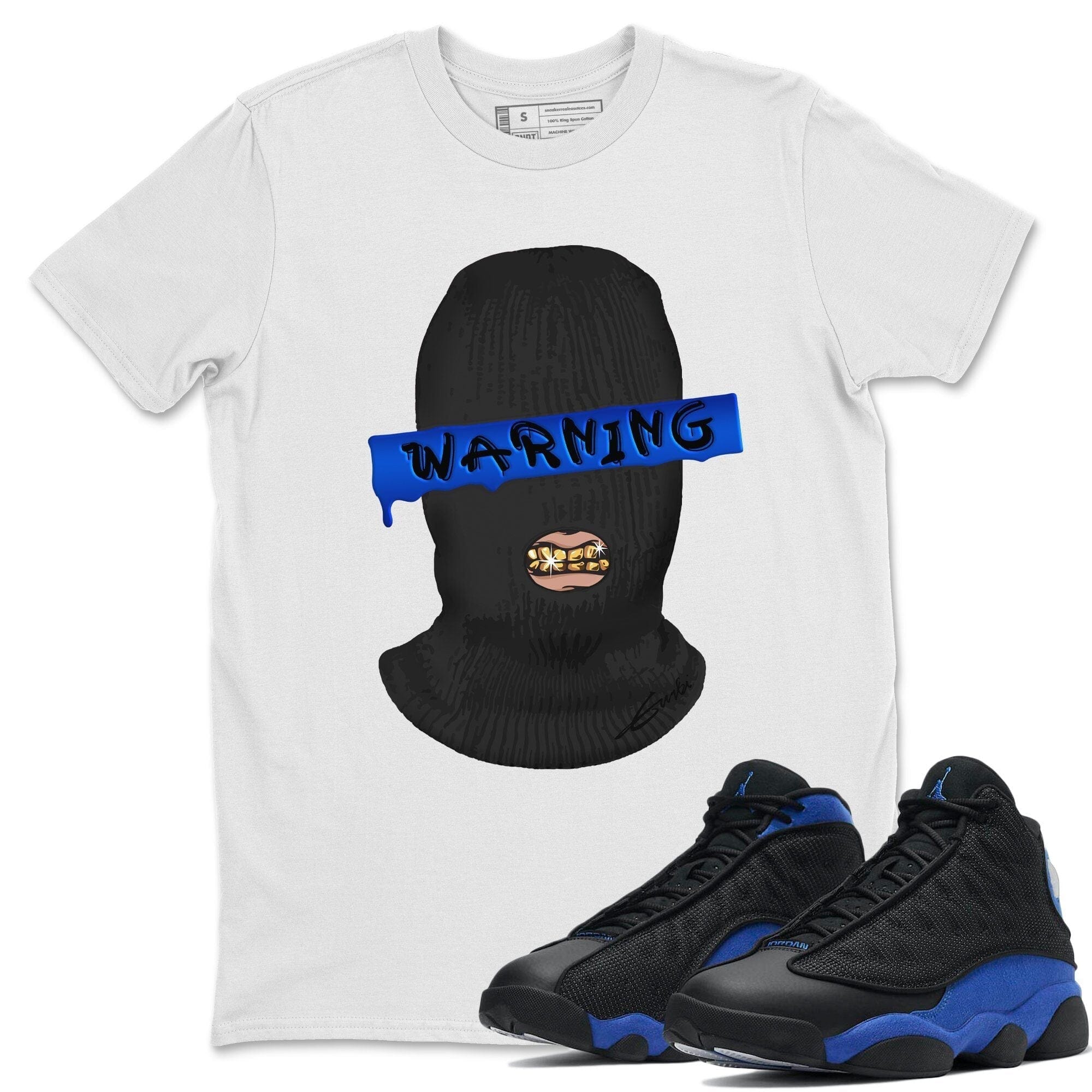 Jordan 13 Hyper Royal Sneaker Match Tees Warning Sneaker Tees Jordan 13 Hyper Royal Sneaker Release Tees Unisex Shirts