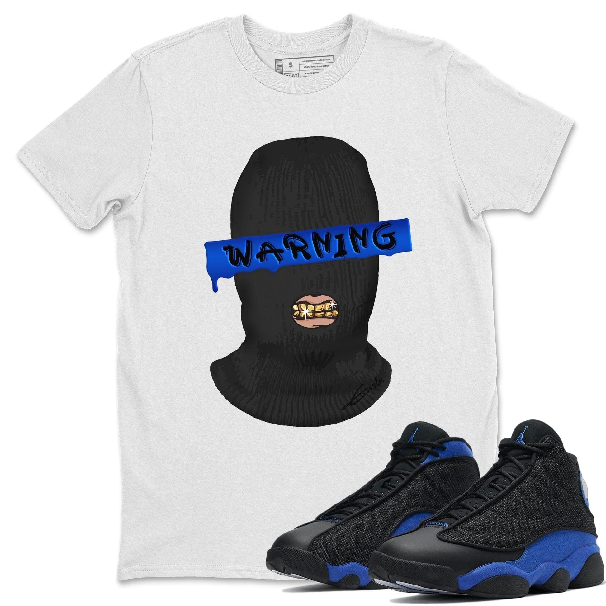 Jordan 13 Hyper Royal Sneaker Match Tees Warning Sneaker Tees Jordan 13 Hyper Royal Sneaker Release Tees Unisex Shirts