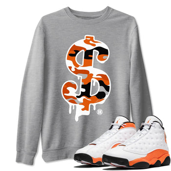 Jordan 13 Starfish Sneaker Match Tees Dollar Camo Sneaker Tees Jordan 13 Starfish Sneaker Release Tees Unisex Shirts