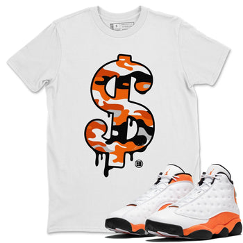 Jordan 13 Starfish Sneaker Match Tees Dollar Camo Sneaker Tees Jordan 13 Starfish Sneaker Release Tees Unisex Shirts