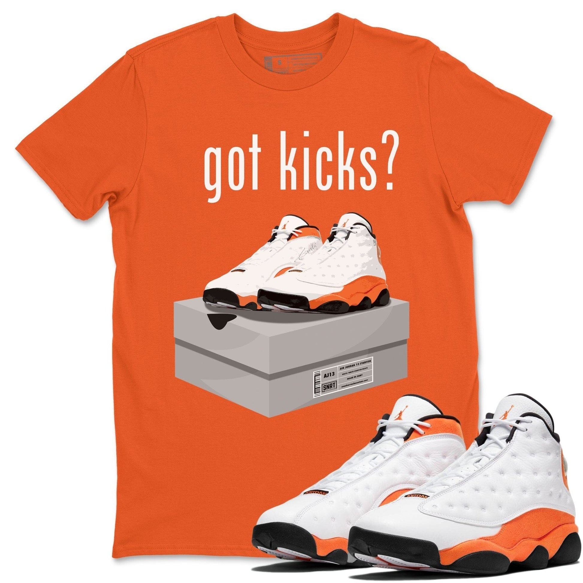 Jordan 13 Starfish Sneaker Match Tees Got Kicks Sneaker Tees Jordan 13 Starfish Sneaker Release Tees Unisex Shirts