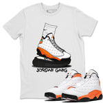 Jordan 13 Starfish Sneaker Match Tees Jordan Gang Sneaker Tees Jordan 13 Starfish Sneaker Release Tees Unisex Shirts