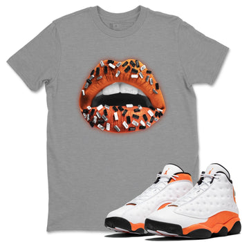Jordan 13 Starfish Sneaker Match Tees Lips Jewel Sneaker Tees Jordan 13 Starfish Sneaker Release Tees Unisex Shirts