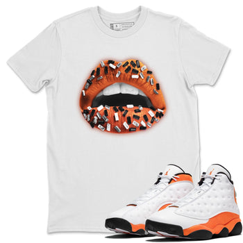 Jordan 13 Starfish Sneaker Match Tees Lips Jewel Sneaker Tees Jordan 13 Starfish Sneaker Release Tees Unisex Shirts