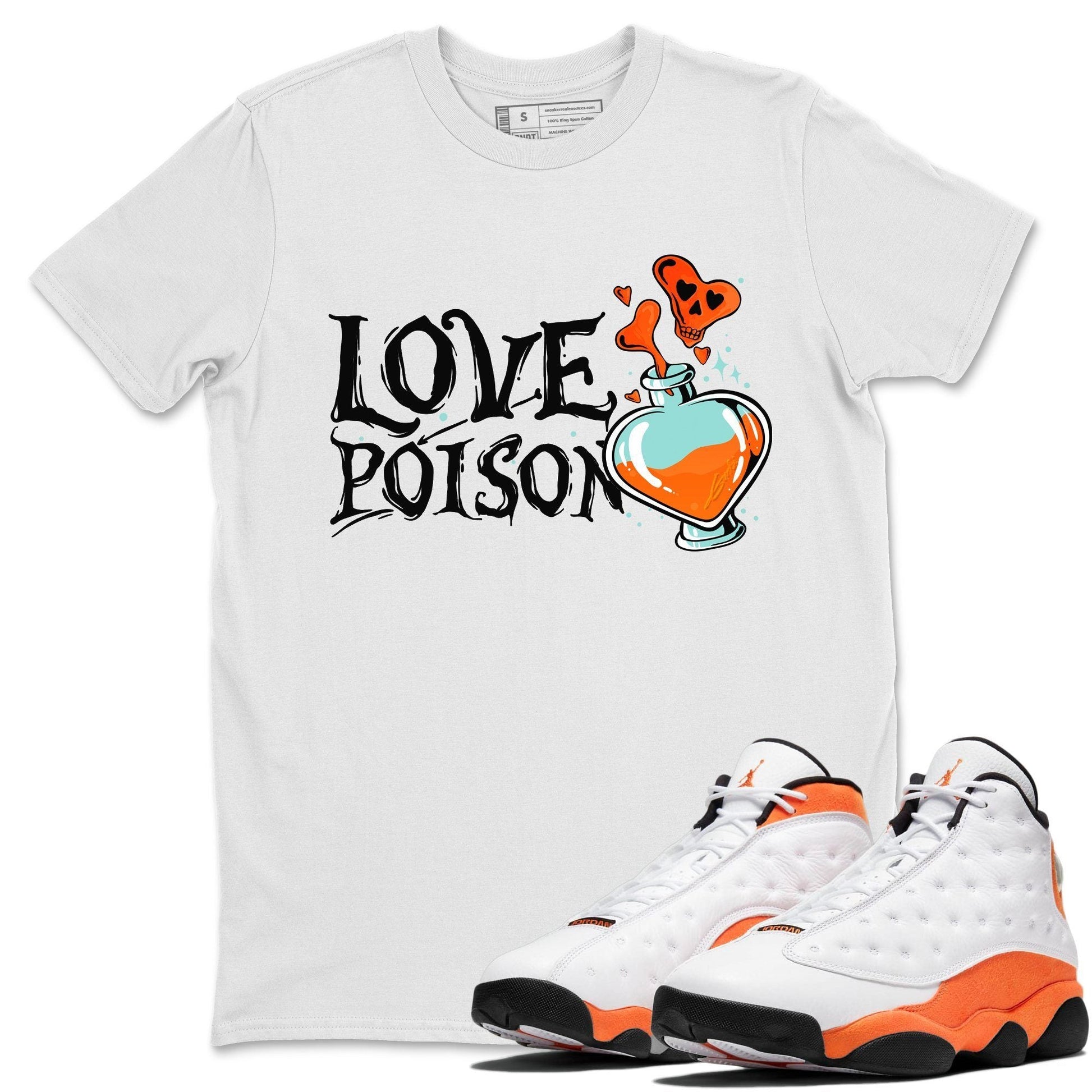 Jordan 13 Starfish Sneaker Match Tees Love Poison Sneaker Tees Jordan 13 Starfish Sneaker Release Tees Unisex Shirts